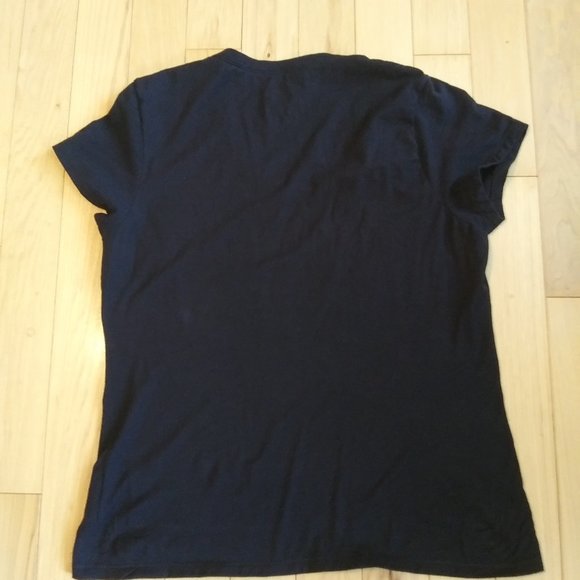 Embellished Black V neck tee Pirate gypsy mouse - Picture 4 of 9